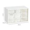 Plastic 9 Grids Desktop Storage Box Jewelry Drawer Cosmetic Storage Earrings Makeup Pearl Organizer Beads Container Boxes Bin