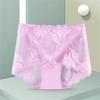 Women Panties Lace Briefs High Waist Underwear Female Intimates Mesh Breathable Underpants