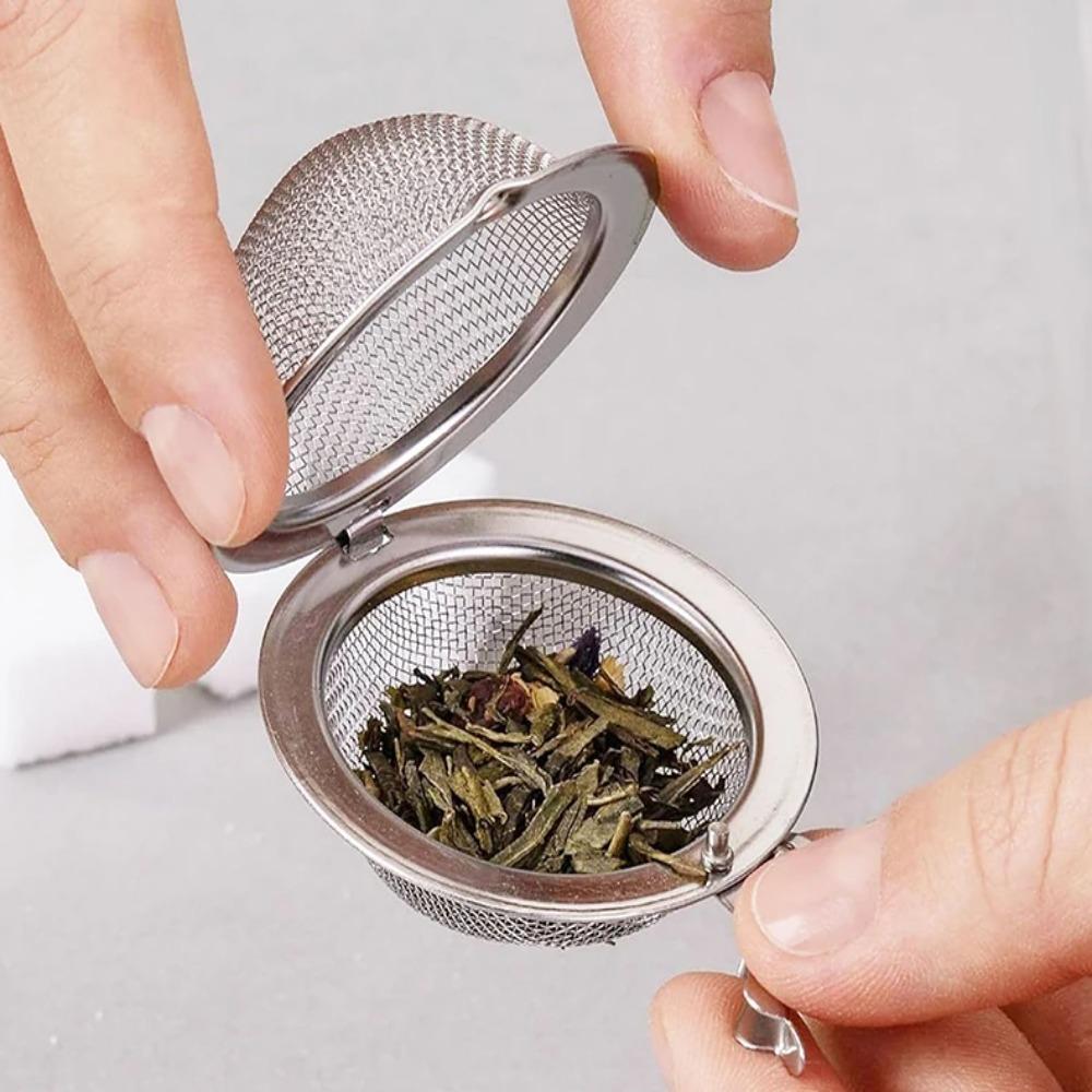 2PCS Stainless Steel Butterfly Bee Chain Tea Infuser Fine Mesh Spice Ball Tea Strainer  Soup