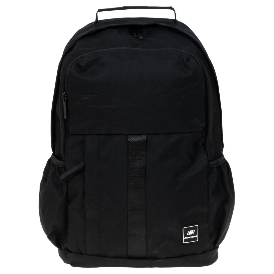 Skechers 21L Однотонный Рюкзак Большой Вместимости с Логотипом Полиэстер Женский Рюкзак Угольно-Черный L424U018-0018 Black