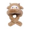 Warm Little Sheep Plush Hat Cartoon Lei Feng Cap Creative Ear Protection Hat  Girls