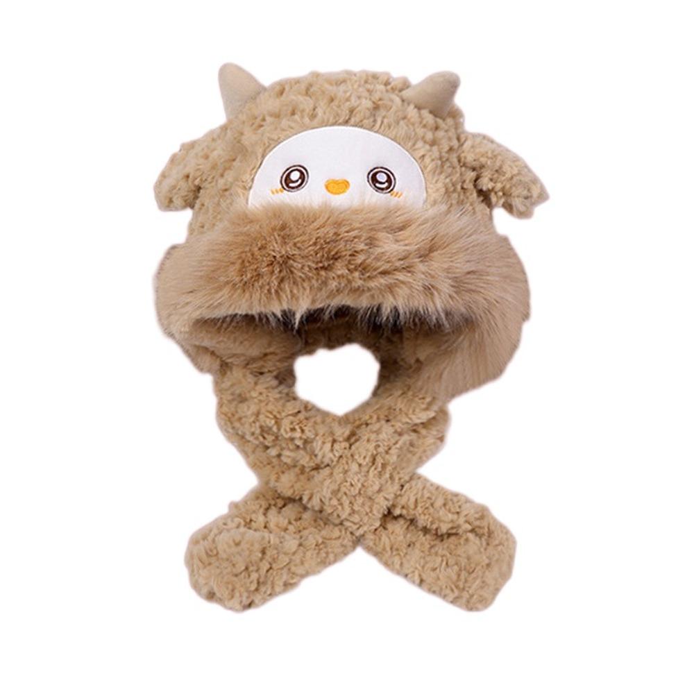 Warm Little Sheep Plush Hat Cartoon Lei Feng Cap Creative Ear Protection Hat  Girls