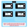 SUPNOVA DC 8-100V Battery Capacity Indicator Voltmeter Voltage Gauge,Style: Blue