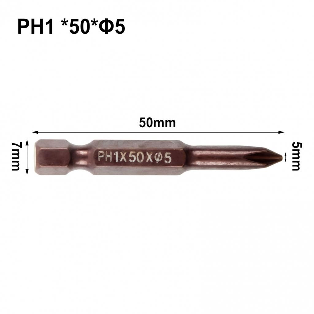 Alloy Steel Screw Driver Bit 1.6/2.0/2.5/3.0/4.0/5.0mm Comfortable
