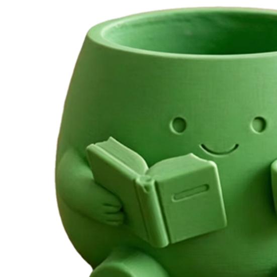 Smiling Face Planter 3D Plant Pot Printed Cute Decorative