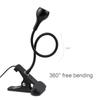 Usb Led Clip On Desk Lamp Reading Book Light Dc-5v Clamp Cold White Ligting For/table Decor Night Holiday Lighting Energy/saving