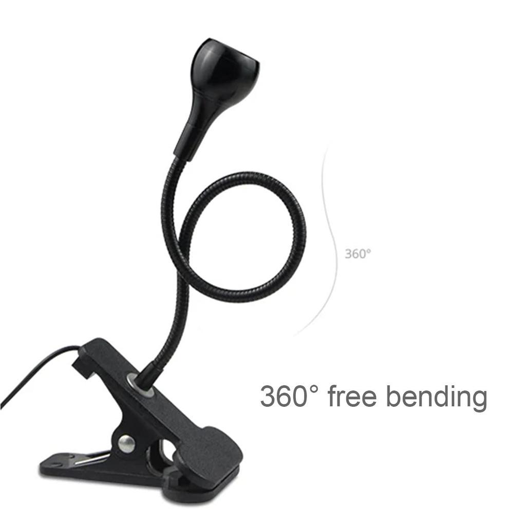 Usb Led Clip On Desk Lamp Reading Book Light Dc-5v Clamp Cold White Ligting For/table Decor Night Holiday Lighting Energy/saving