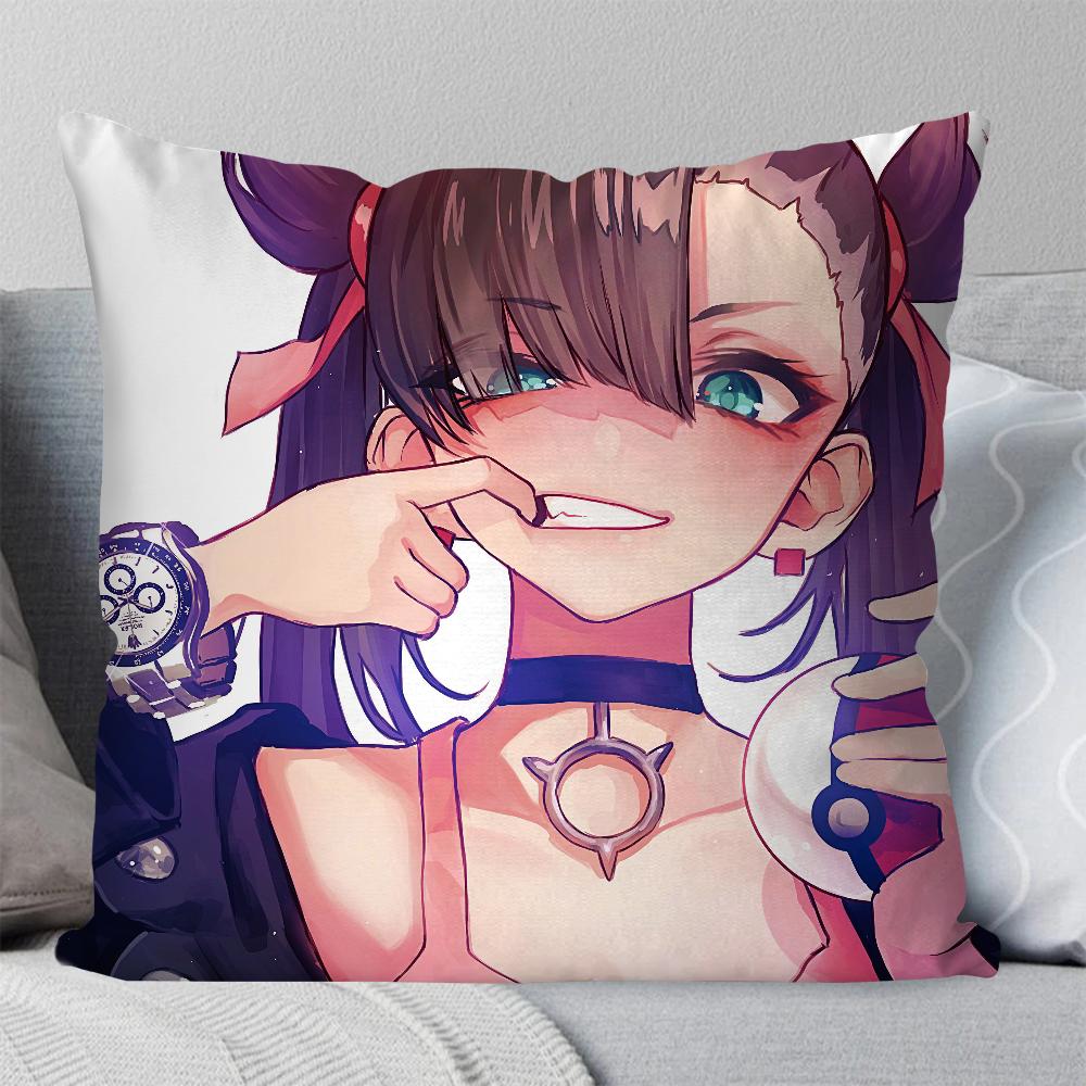 Marnie Animation P-Pokemon Pillow Case Square Pillow Bedroom Sofa Leisure Comfort Cushion Car Living Room Home Decoration 40X40