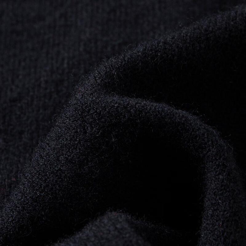 TUHUANG Women's Pure Wool Shirt Collar Cardigan