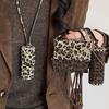 Adjustable Sweater Chain Leopard Print Collarbone Chain New Women Necklace