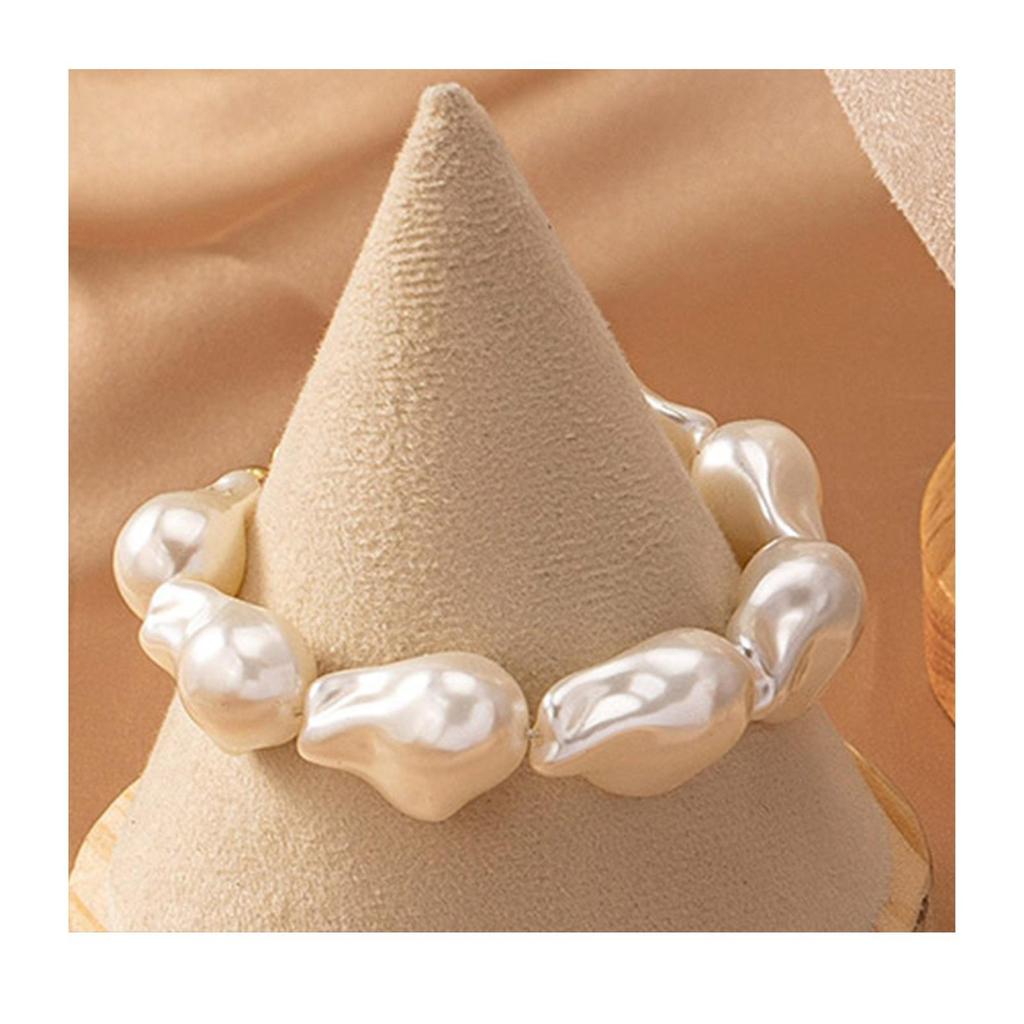 Trendy Irregular Pearl Necklace and Earrings Set - Women's Fashion Jewelry