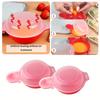 Convenient Microwave Egg Cooker - Red and Transparent, Suitable for Home and Restaurant Kitchens