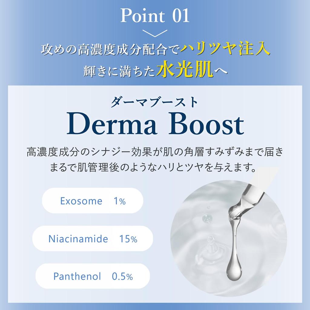 MEDIDERMA Derma Boost Serum 30mL High Concentration Serum Made In Japan (Exosome Niacinamide)
