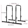Adjustable Dip Bar Station, Heavy Duty Parallette & Parallel Bars, Stable Dip Stands for Home Gym, Calisthenics & Upper Body Workout Equipment