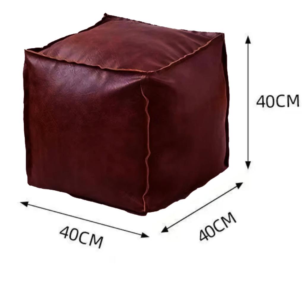 Light Luxury Leather Mat Tatami Floor Storage Seat Cushion Living Room Household PU Leather Seat Cushion Old Clothes Storage Bag