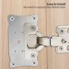 Door Hinge Repair Plate for Kitchen Cabinets Stainless Steel Cupboard Drawer Window Furniture Hinges Repair Kit Fittings