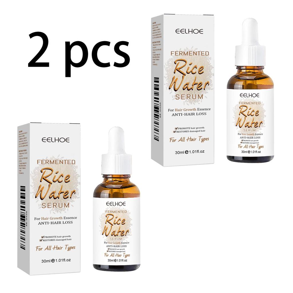 EELHOE Rice Water Hair Oil, Repair for Permed and Dyed Damage, Improves Dry and Frizzy Hair, Moisturizing and Softening Hair Essence 30ml