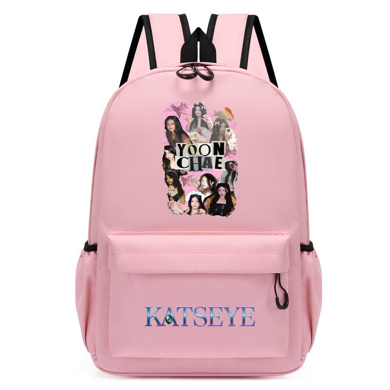KATSEYE Korean Style Printed Kindergarten School Backpack for Kids Toddler Bookbag Lightweight Water-Resistant 60123-9