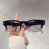 Korean Fashion Large Square Frames Reading Spectacles Female Male Luxury Designer High Quality Far Sight Sunglasses Diopter To +4.0