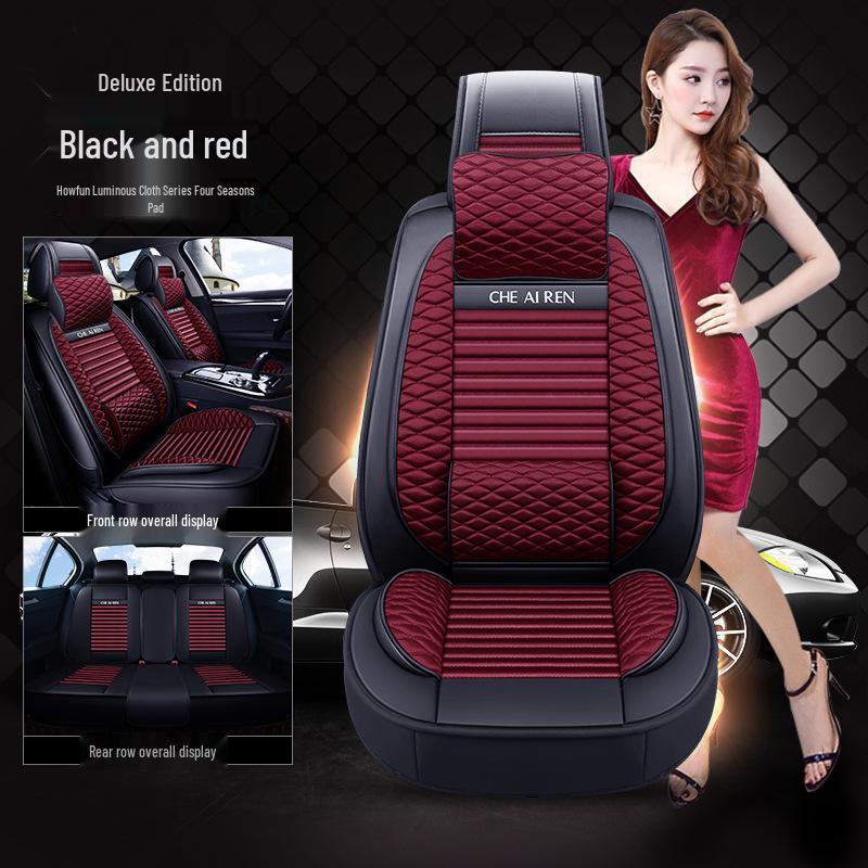 Haofeng Car Seat Cushion - All-Season Bright Cloth Seat Covers & Accessories