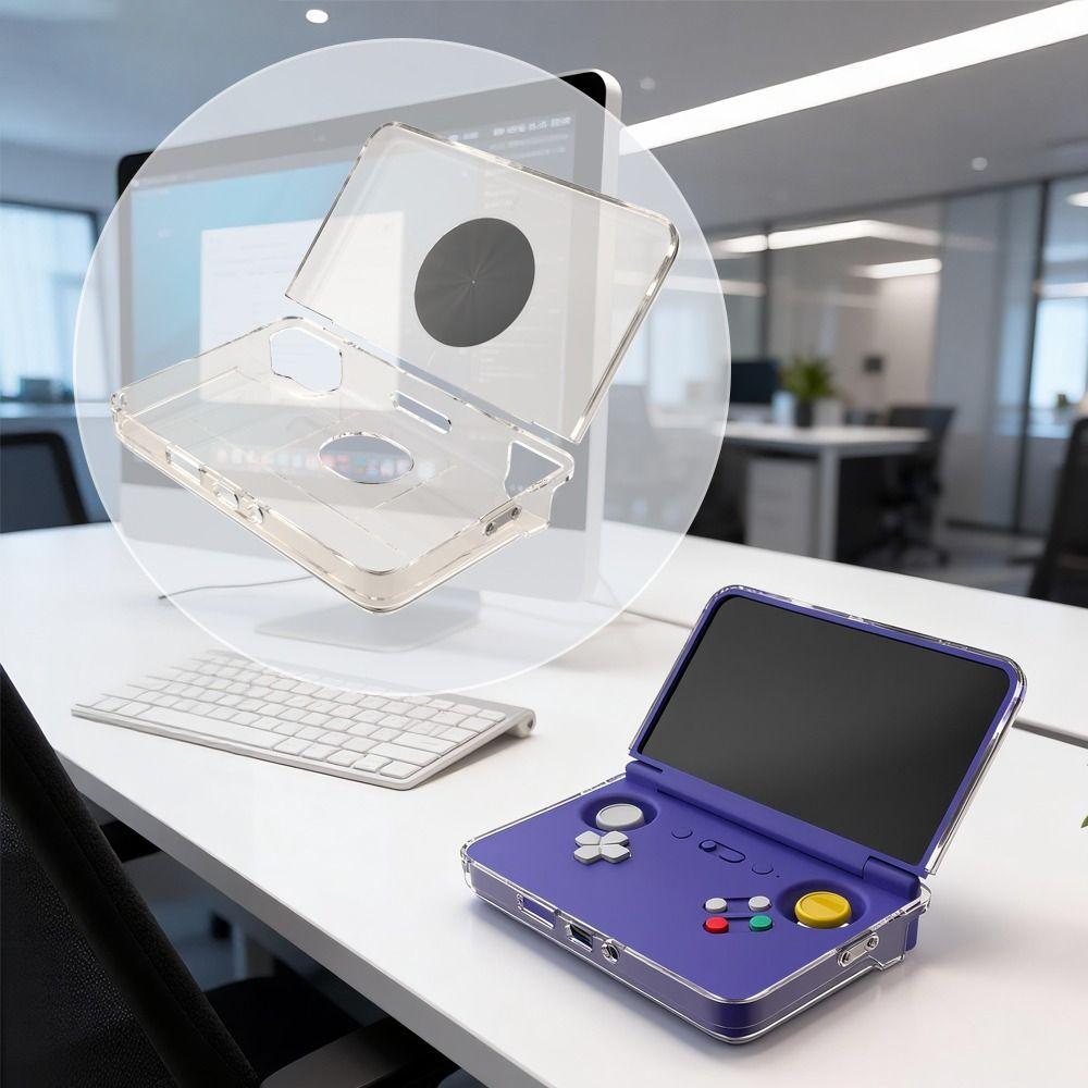 Transparent Game Console Protective Cover for Retroid Pocket Flip 2 Game Console Accessories
