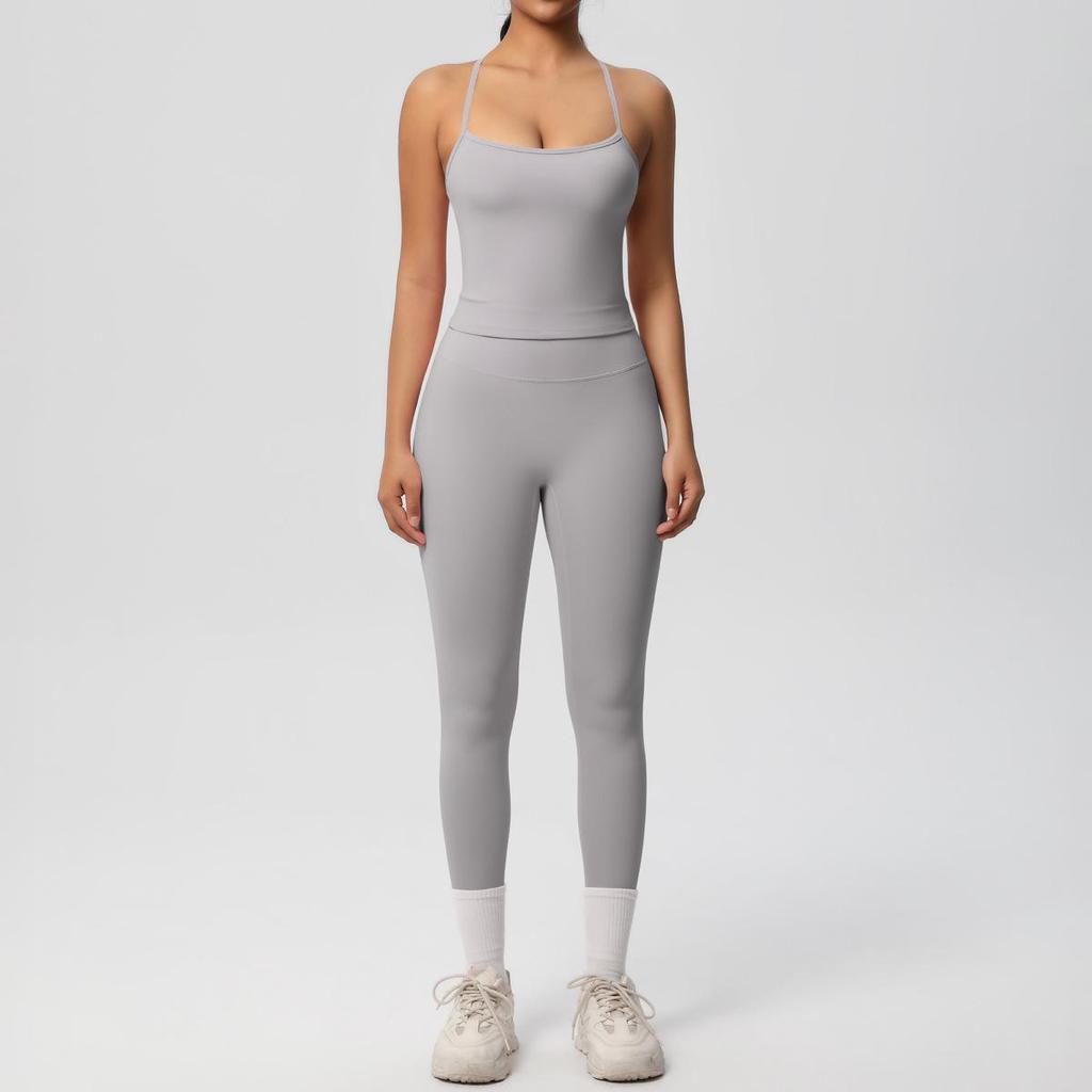 Seamless Nude Double-Sided Brushed Yoga & Running Set