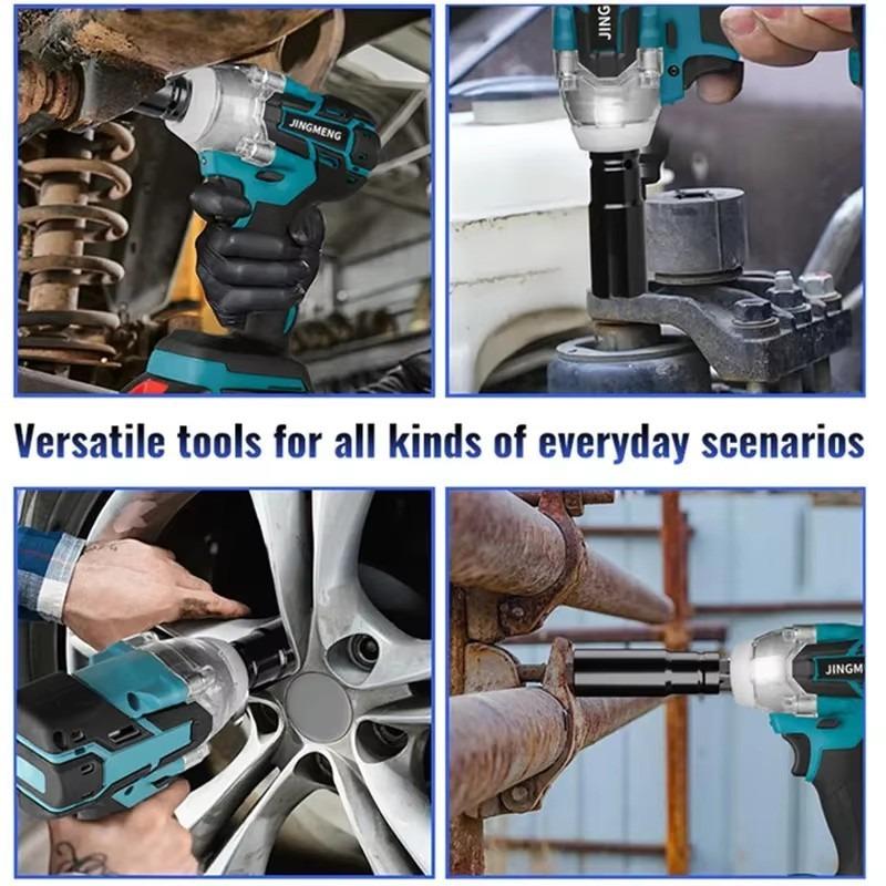 21V Brushless Electric Wrench Hand Drill Driver Dual Purpose Power Tool
