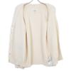 Maison Margiela SI0Gold Plated0002 S17664 22 Years White 5 Gauge Cotton Nylon Pile Cardigan Tops XS whiteUsed
