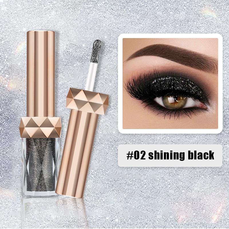 Pearlescent Eye Shadow Liquid Waterproof Non-fading Long-lasting Makeup Sparkling Diamond High-gloss Eye Shadow Liquid