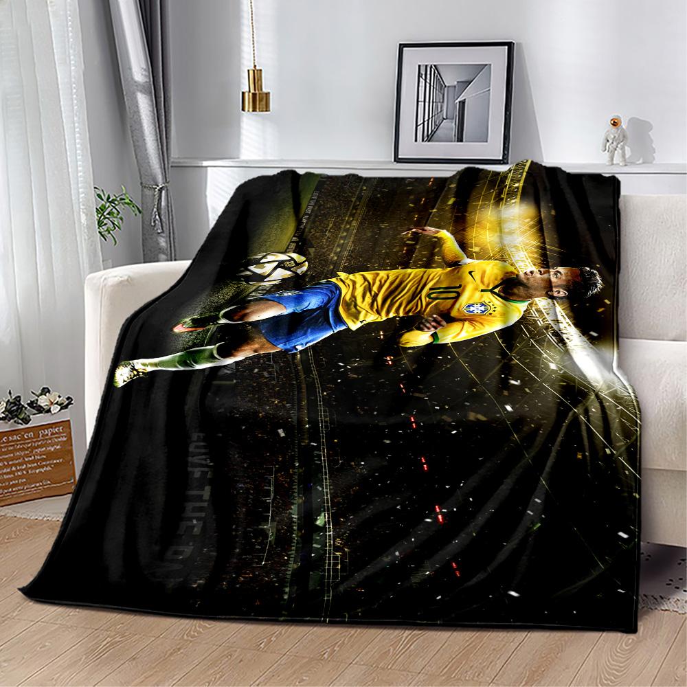 Neymar Celebrates Victory Blanket Ultra-Soft Suitable for Chair Office Chair Picnics for All Occasions Stylish Decor