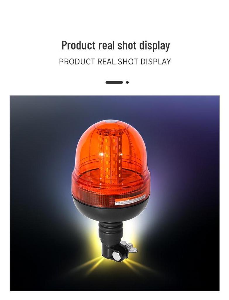 60W LED Strobe Light for Vehicles and Machinery (12-24V)