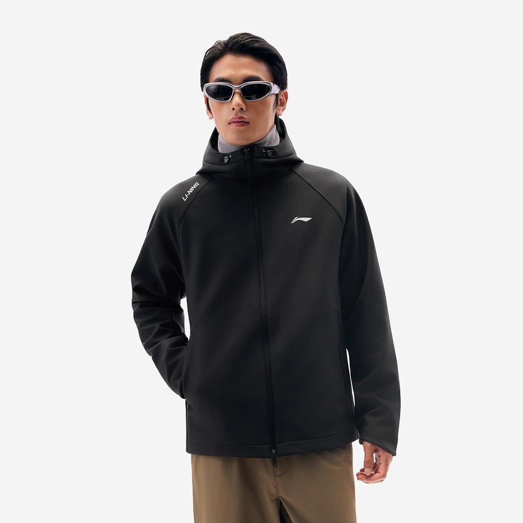 Li Ning Sports Commute Collection Trench Coat Men's Black AFDVE93-5