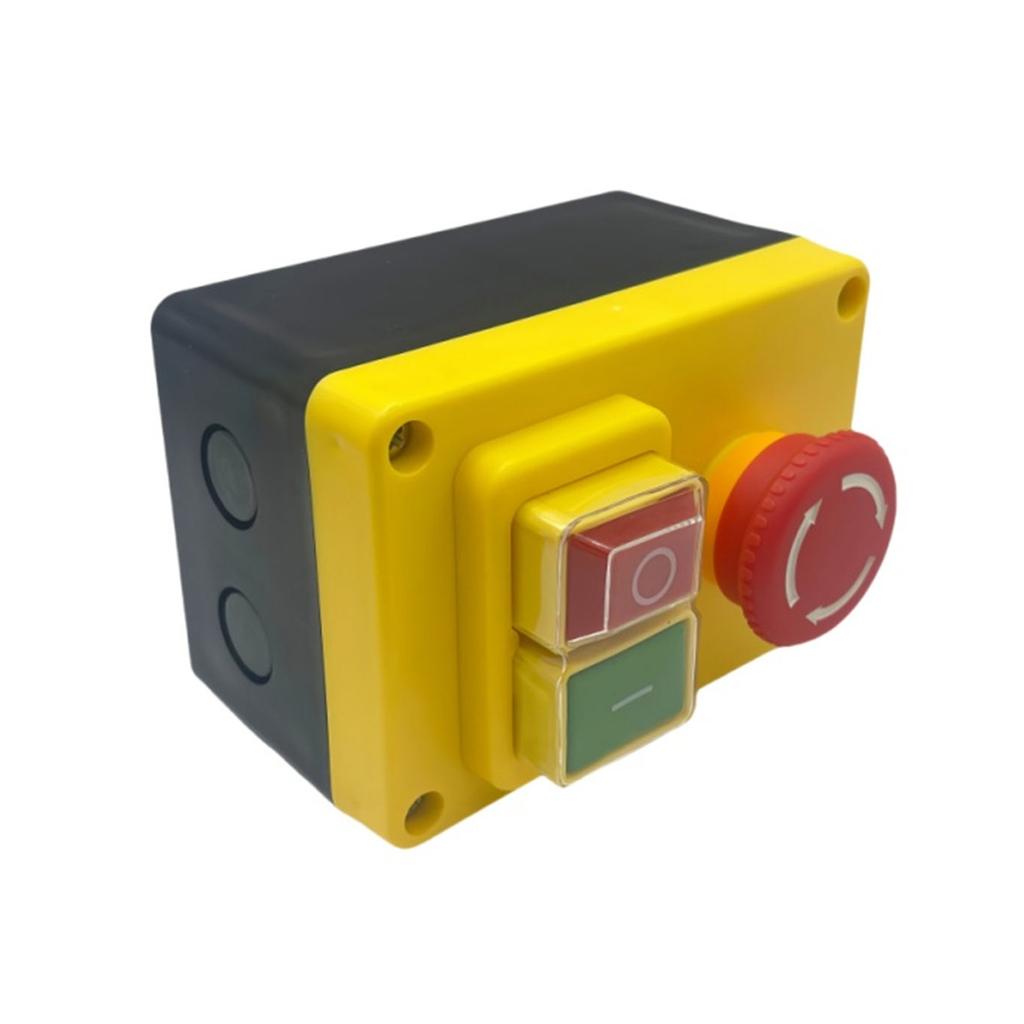 Electromagnetic Safety Push Button Switches Electric Tool Emergency Switches ABS 250V 16A for Power Tool & Machinery