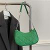 Retro Armpit Bag New Fashion Embroidery Thread Down Cotton Chain Bag Simple Diamond Women's Shoulder Bag