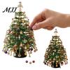 Festliche DIY-Geschenkideen Perlen-Weihnachtsbaum-Set, Handgemacht mit LED-Lichtern, Party-Bastelmaterialien Feiertags-Bastelprojekt, Perlen-Set für Erwachsene,