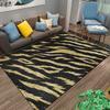 Gold Glitter Zebra Stripe Carpet Non-slip Rug Suitable for Living Room and Bedroom Sofas