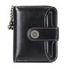 Women’s Short Wallet PU Leather Zipper Coin Purse Small Bifold Wallet Card Holder ID Window Multi Slot Compact Clutch Wallet for Ladies Girls
