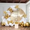 Platinum Aluminum Foil Balloon Arch Set for Weddings, Festivals, Birthday Parties, and Celebrations