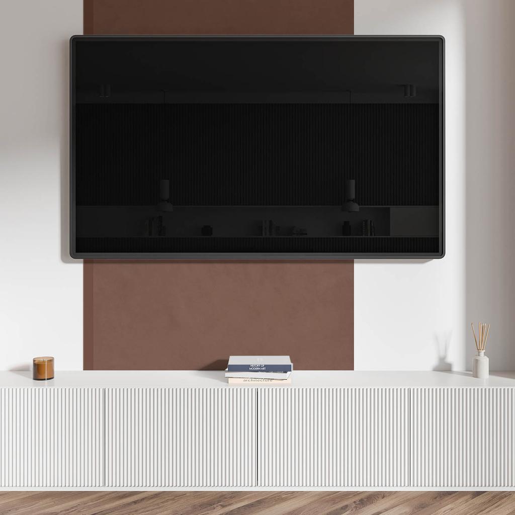 Naklejany Panel Dekoracyjny Do Szybkiej Odmiany Ściany 100X50 Cm Kolor Brązowy