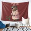 Rock Hyrax Lover Awawa Groundhog Dassi Tapestry Wall Hanging Aesthetic Home Decoration Tapestries for Living Room Bedroom