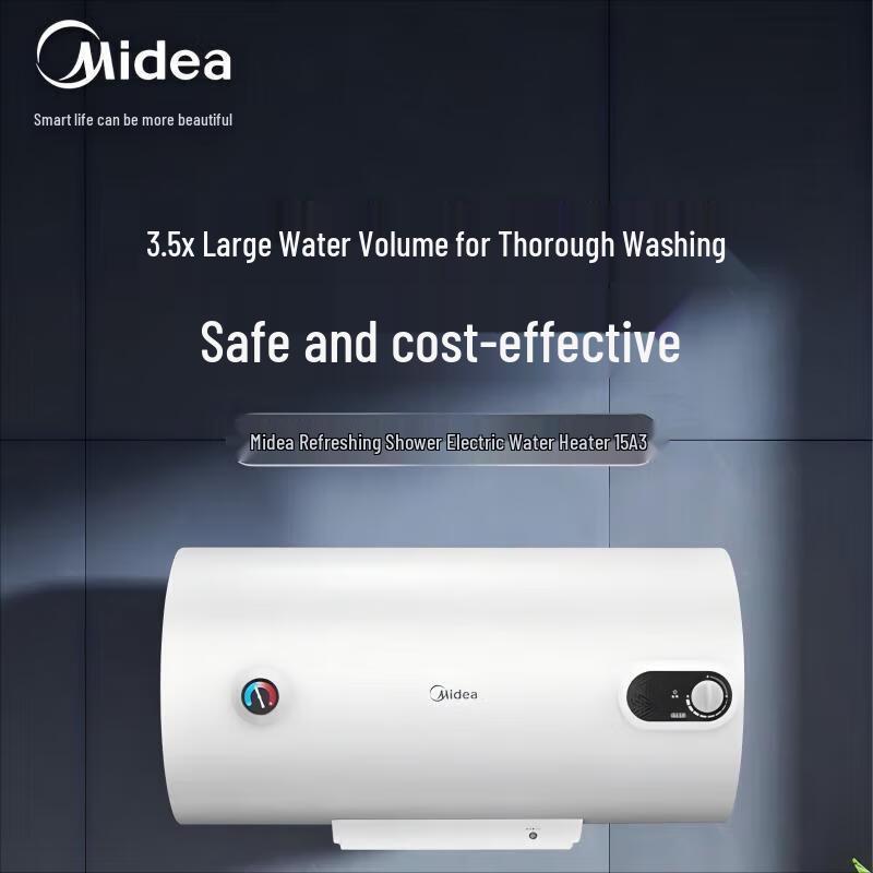 Midea F60-15A3(HI) 60L Storage Electric Water Heater CN plug (adapter included)