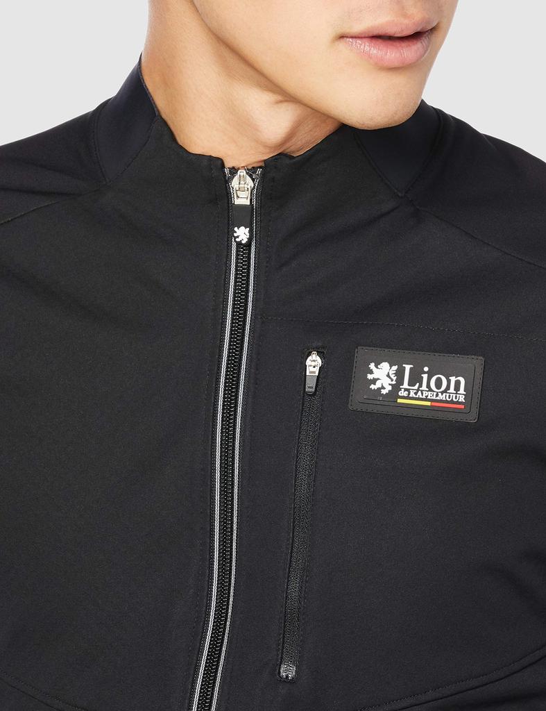 Lion de Capelmuur Cycling Lightweight Jacket for WL Fall/Winter (5°C-15°C), Windproof, Black/Gray,