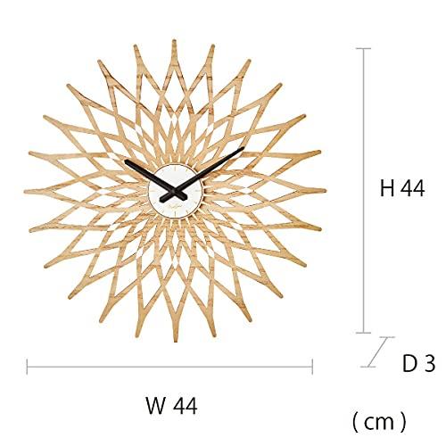 Interform Noale CL-3022WH Wall Clock, White, 44cm Wide x 44cm High x 3cm Deep