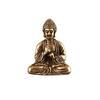 Mini-tragbare Vintage-Buddha-Statue aus Messing, sitzende Buddha-Figur, Skulptur, für Zuhause, Büro, Schreibtisch, dekoratives Ornament