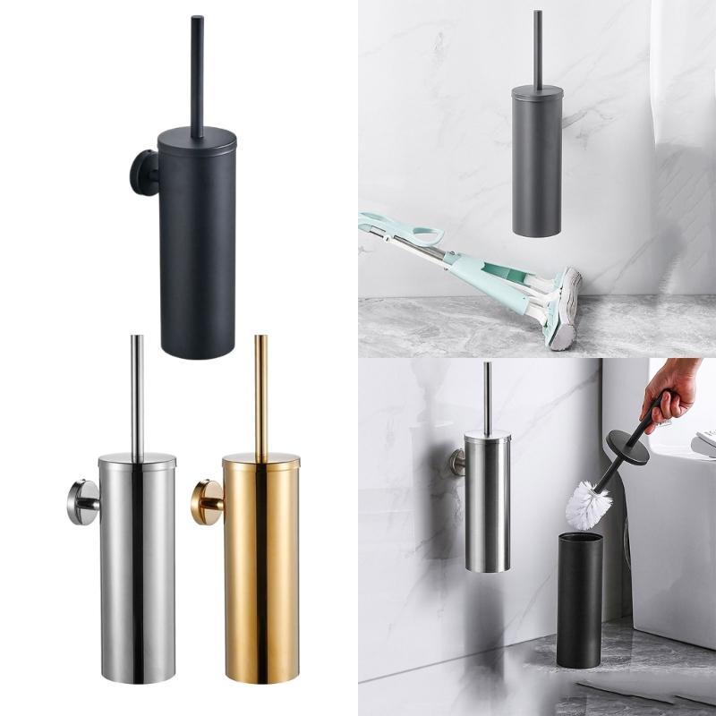 Wall Mounted Toilet Bowl Brush Soft Bristles Toilet Cleaning Brush With Holder Deeply Cleaning Toilet Brush Easily Use
