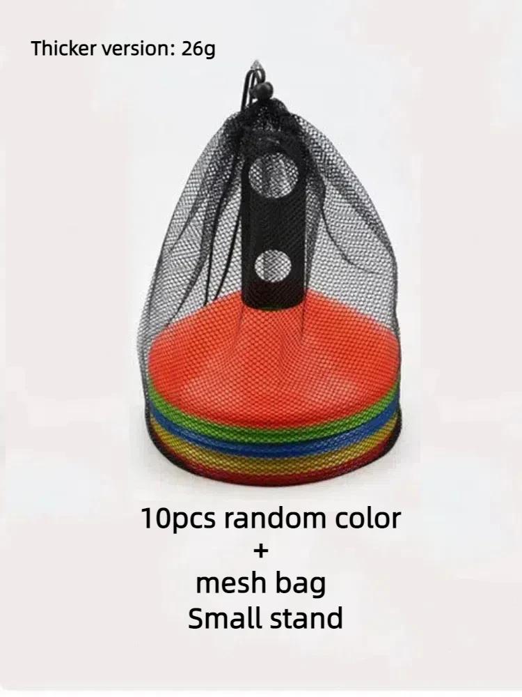 10pcs Soccer Practice Logo Disc Set - Round Mouth Logo Plate Obstacle Sports Training Equipment for Soccer Basketball & Football