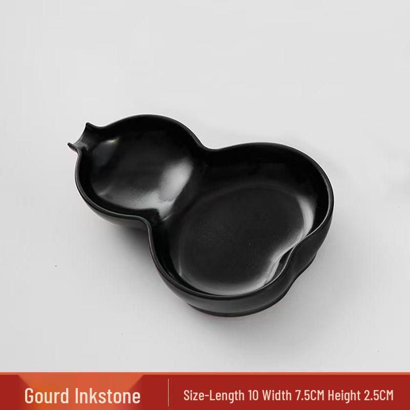 Lightweight Student Inkstone Inkwell with Lid - Practical Writing Tool