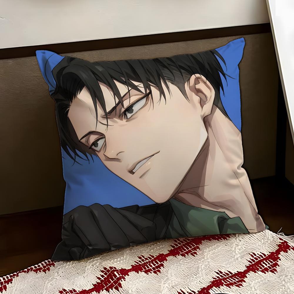 LLevi Anime AAckerman Cushion Cover Reversible Soft Durable Pillow Cover Home  Car MultiScene Use for Daily Comfort