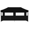 Pop Up Folding Party Tent with 3 Side Panels Black