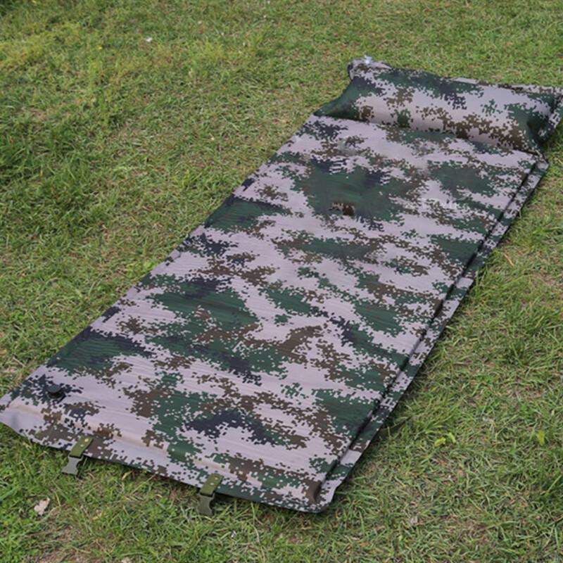 Fureign Camouflage Self-Inflating Sleeping Pad with Pillow